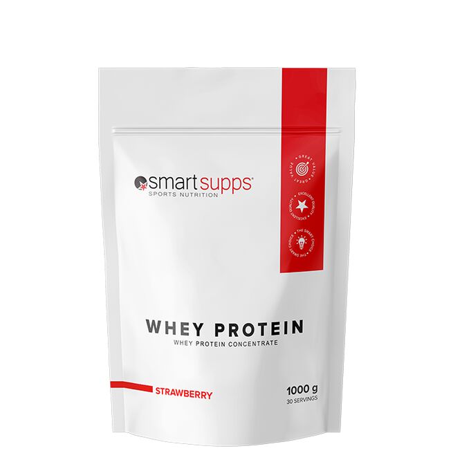 SmartSupps Vassleprotein 1 kg Strawberry