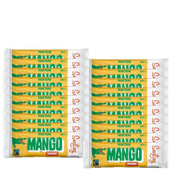 Smiling 20 x Smiling Mangobar, 20 g