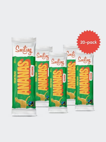 Smiling 20 x Smiling Mangobar, 20 g Ananas