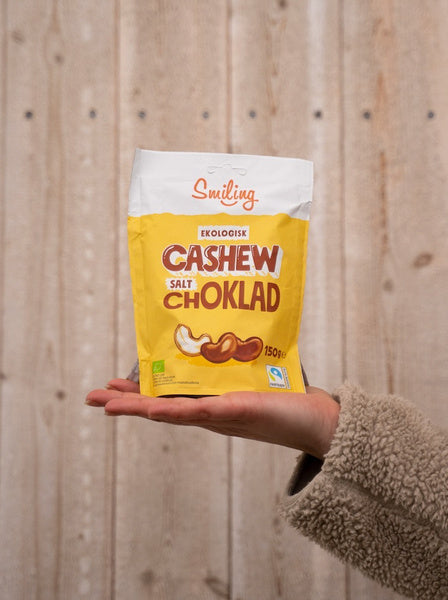 Smiling 7 x Naturgodis Cashewnötter 150 g