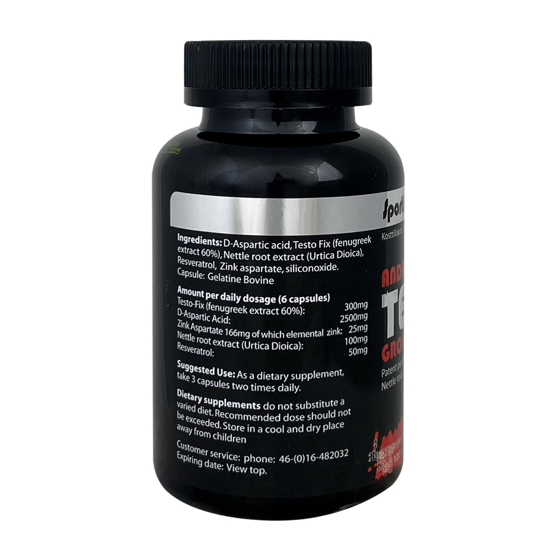 SportLab Androgenic Testo Growth 120 Kapslar