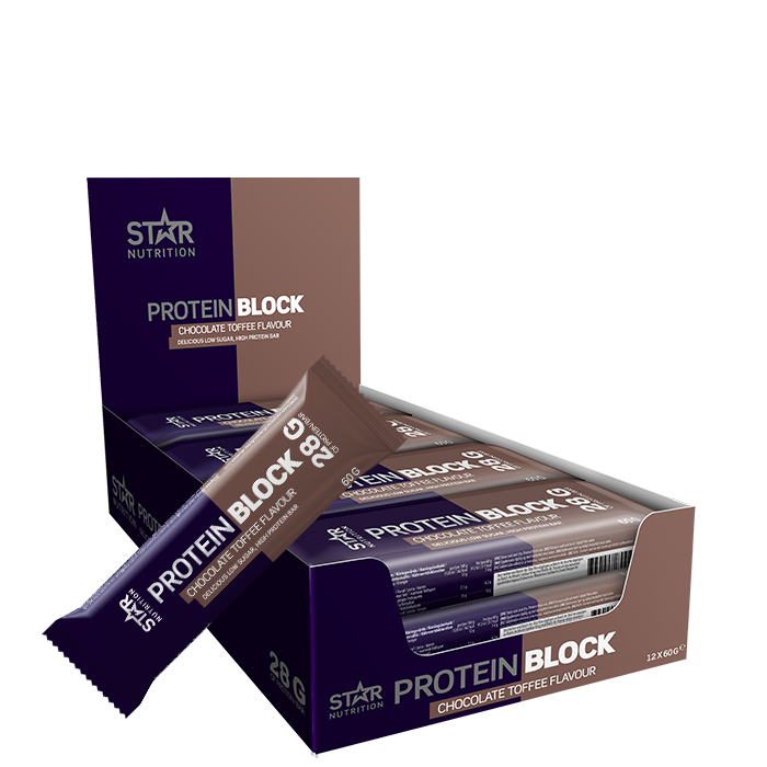 Star Nutrition 12 x Protein Block Bar 60 g Chocolate Toffee