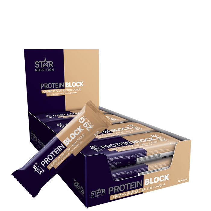 Star Nutrition 12 x Protein Block Bar 60 g Creamy Peanut