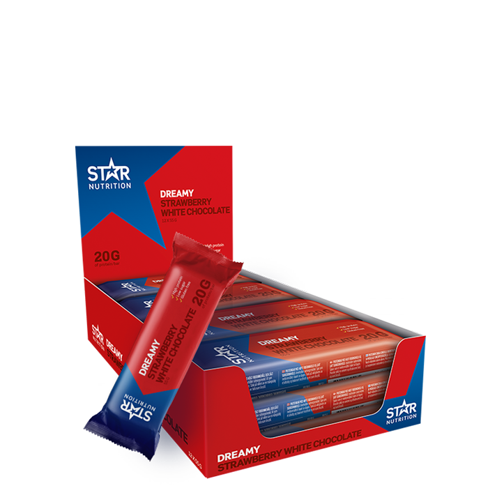 Star Nutrition 12 x Proteinbar 55 g Strawberry & White chocolate
