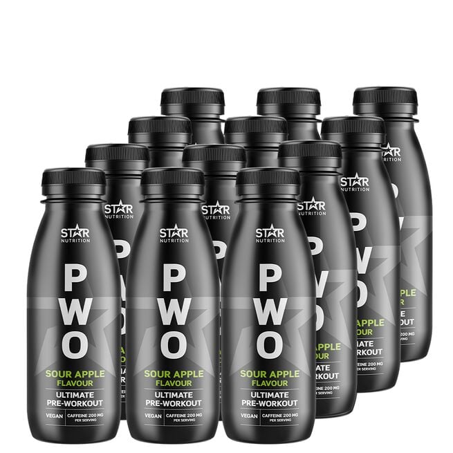Star Nutrition 12 x PWO Drink 330 ml Sour Apple
