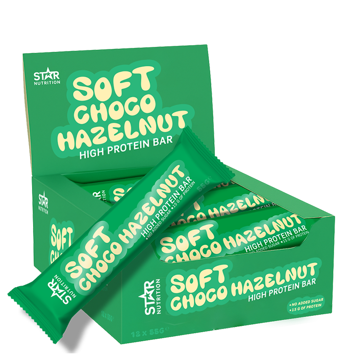 Star Nutrition 12 x Soft Proteinbar 55 g Soft Choco Hazelnut