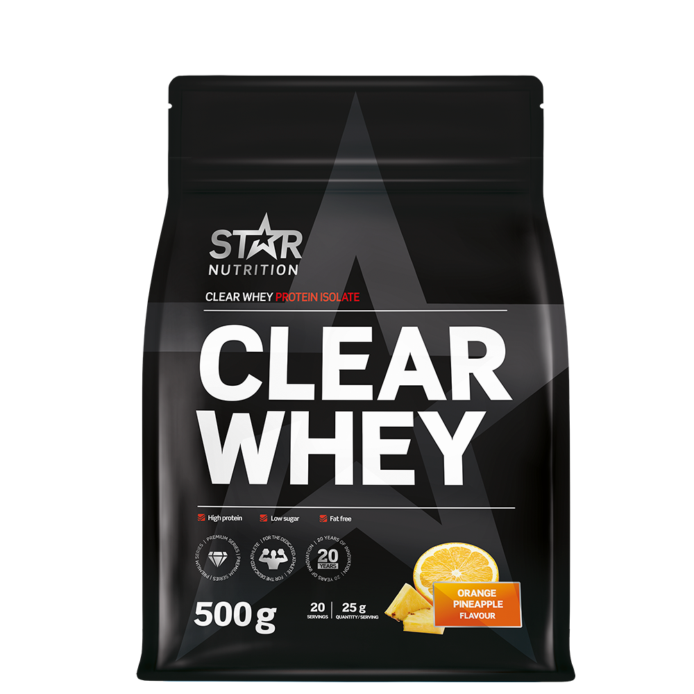 Star Nutrition Clear Whey Vassleprotein 500 g Orange Pineapple