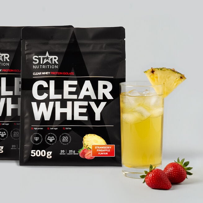 Star Nutrition Clear Whey Vassleprotein 500 g Strawberry Pineapple
