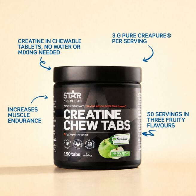 Star Nutrition Creatine Chew Tabs, 150 tabs
