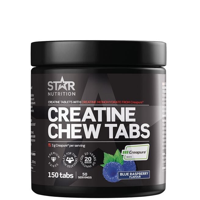 Star Nutrition Creatine Chew Tabs, 150 tabs Blue Raspberry