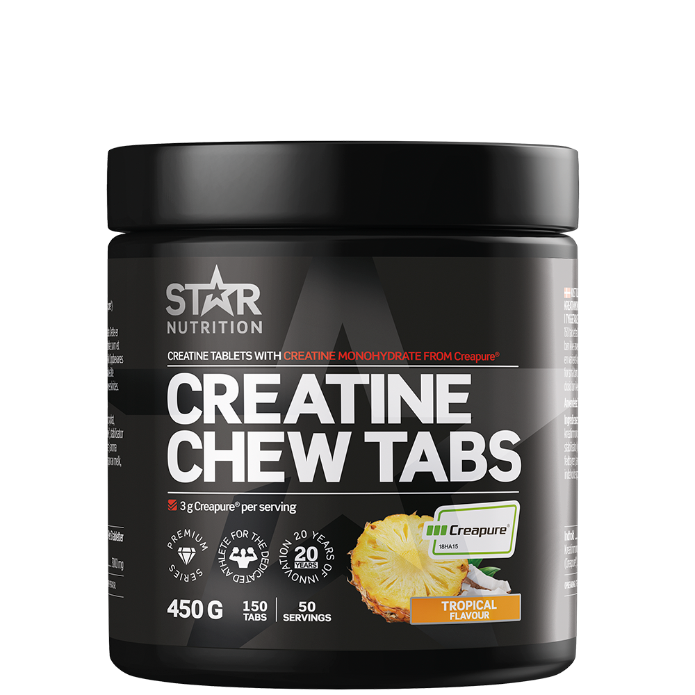 Star Nutrition Creatine Chew Tabs, 150 tabs Tropical