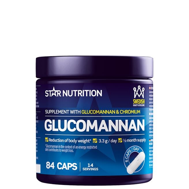 Star Nutrition Glucomannan Fettförbrännare 84 Kapslar