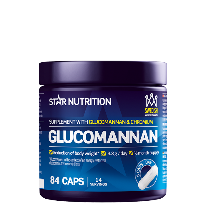 Star Nutrition Glucomannan Fettförbrännare 84 Kapslar