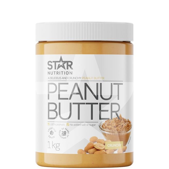 Star Nutrition Jordnötssmör 1 kg Crunchy