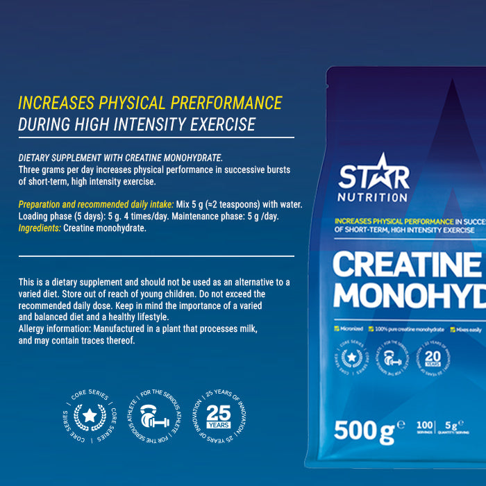Star Nutrition Kreatin Monohydrat 500 g