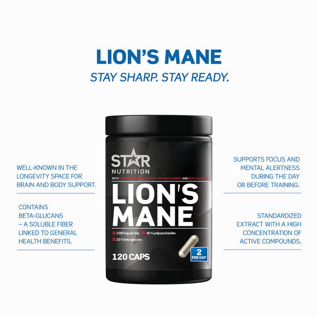 Star Nutrition Lion's Mane 120 kapslar