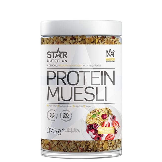 Star Nutrition Protein Muesli, 375 g Red Fruits