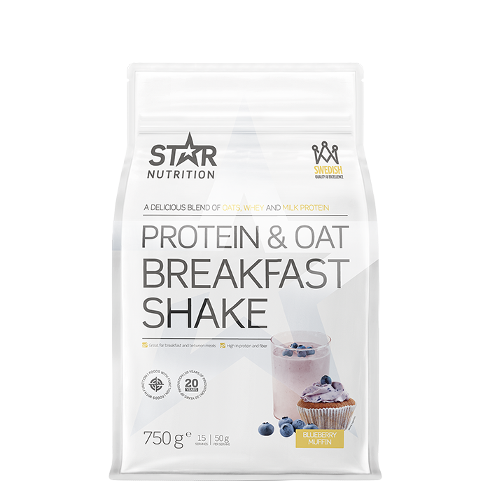 Star Nutrition Protein & Oat Breakfast Måltidsersättnings Shake 750 g Blueberry Muffin