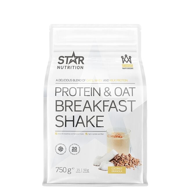 Star Nutrition Protein & Oat Breakfast Måltidsersättnings Shake 750 g Coconut/Granola