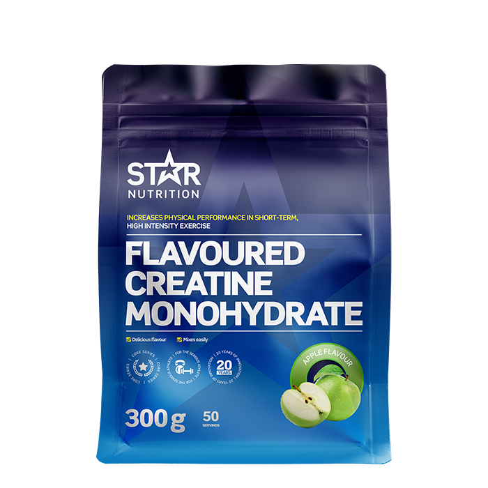 Star Nutrition Smaksatt Kreatin Monohydrat 300 g Green Apple - NEW
