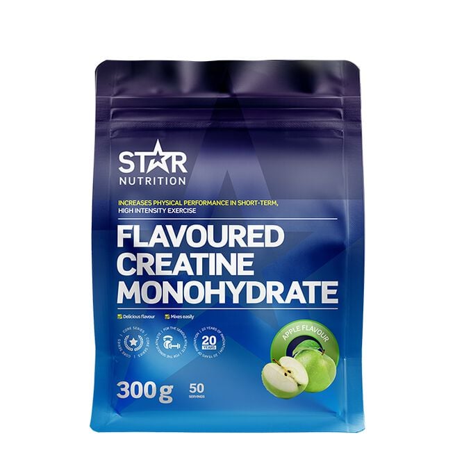 Star Nutrition Smaksatt Kreatin Monohydrat 300 g Green Apple - NEW