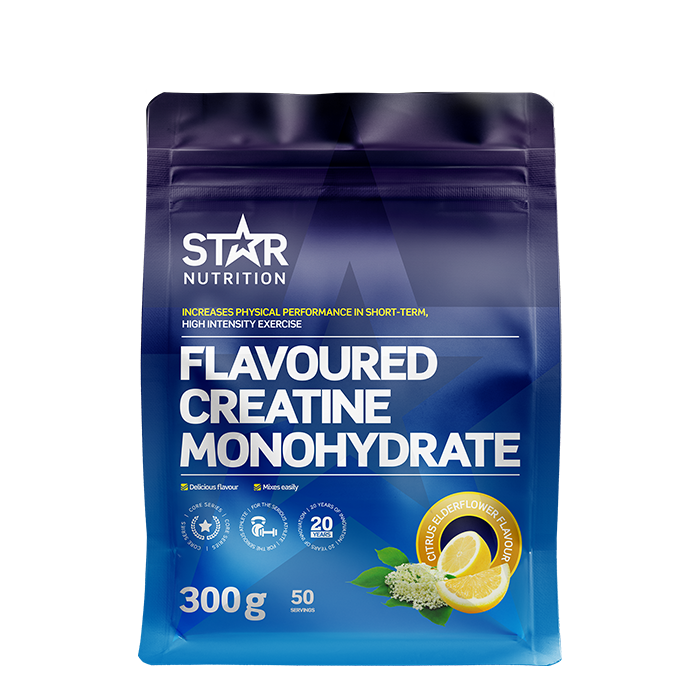 Star Nutrition Smaksatt Kreatin Monohydrat 300 g Citrus Elderflower - NEW