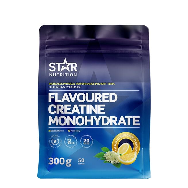 Star Nutrition Smaksatt Kreatin Monohydrat 300 g Citrus Elderflower - NEW