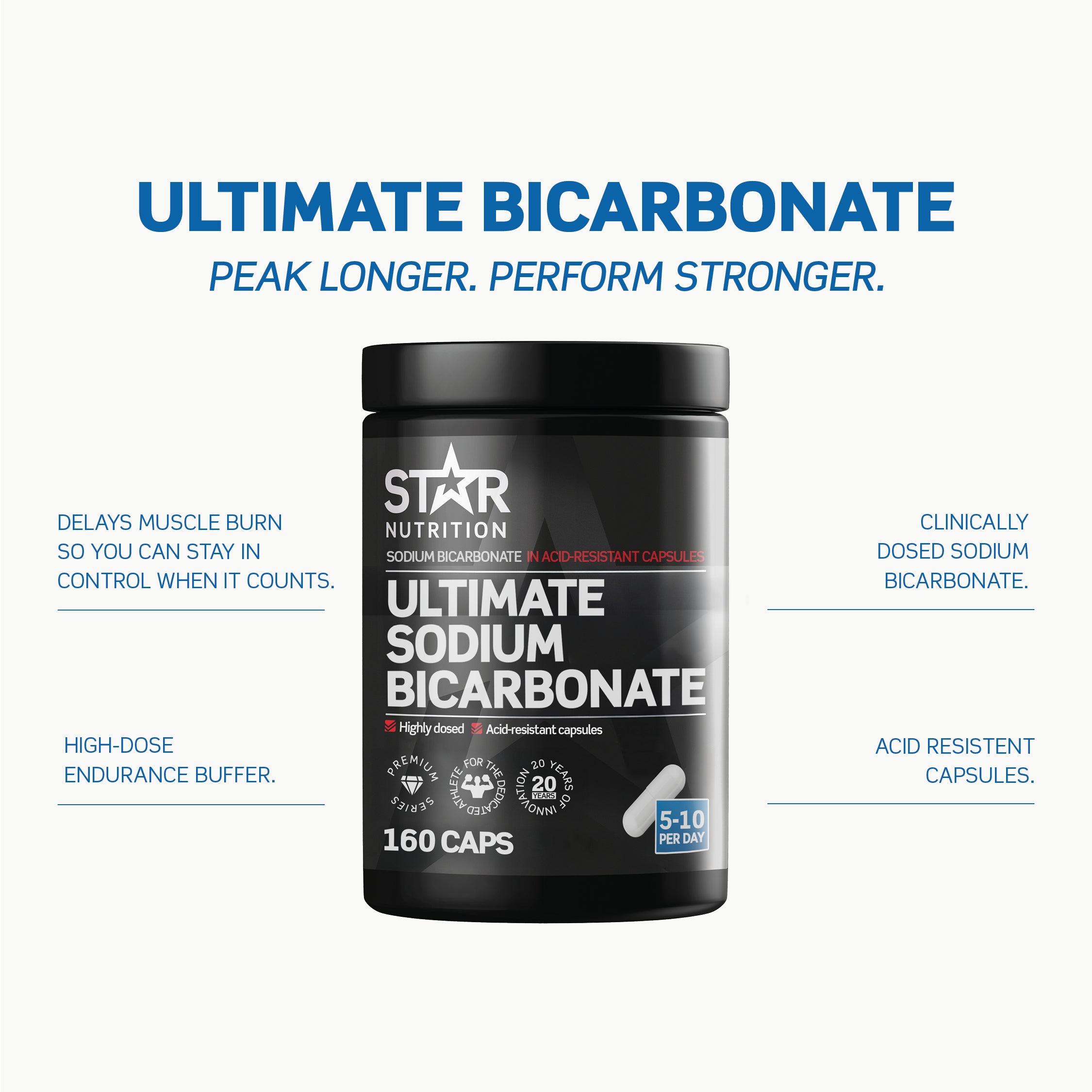 Star Nutrition Sodium Bicarbonate 160 caps