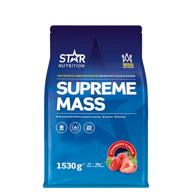 Star Nutrition Supreme Mass Gainer 1,53 kg Jordgubb