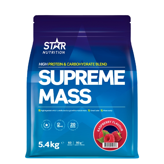 Star Nutrition Supreme Mass Gainer 5400 g Hallon