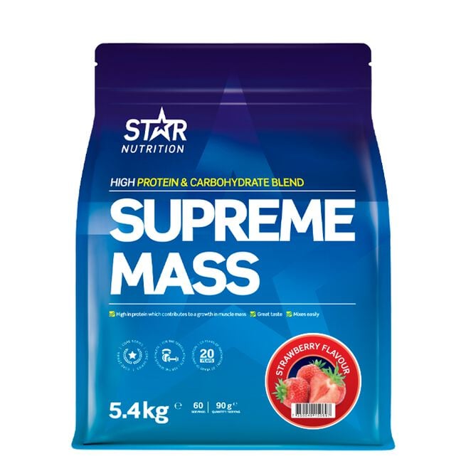 Star Nutrition Supreme Mass Gainer 5400 g Jordgubb