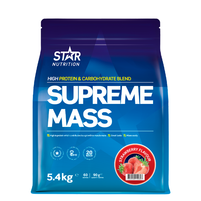 Star Nutrition Supreme Mass Gainer 5400 g Jordgubb