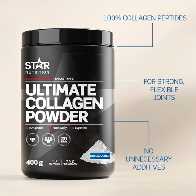 Star Nutrition Ultimate Collagen Powder Kollagenpeptider 400 g Unflavoured