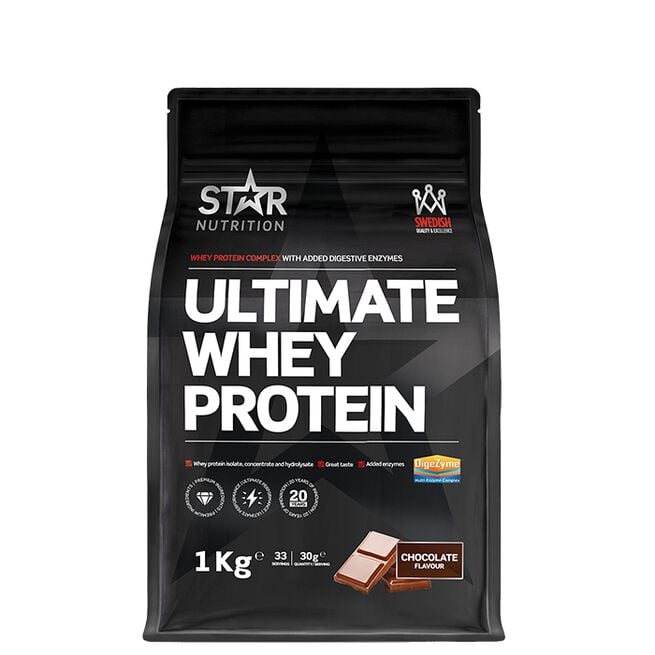 Star Nutrition Ultimate Whey Vassleprotein 1 kg Chocolate