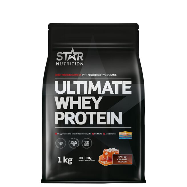 Star Nutrition Ultimate Whey Vassleprotein 1 kg Salted Caramel