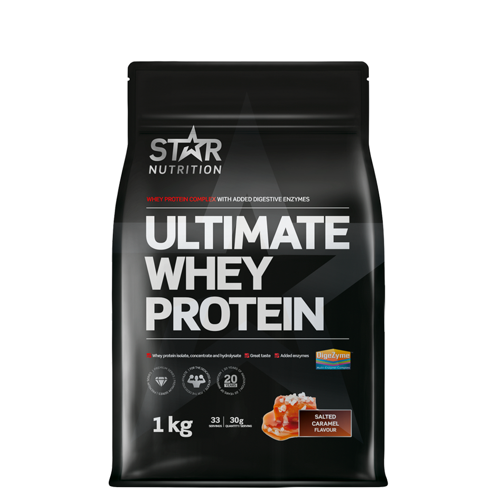 Star Nutrition Ultimate Whey Vassleprotein 1 kg Salted Caramel