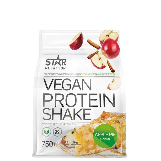 Star Nutrition Vegan Protein Shake Veganskt Proteinpulver 750 g Apple Pie