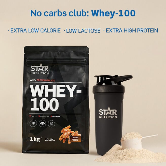 Star Nutrition Whey-100 Vassleprotein 1 kg Salted Caramel