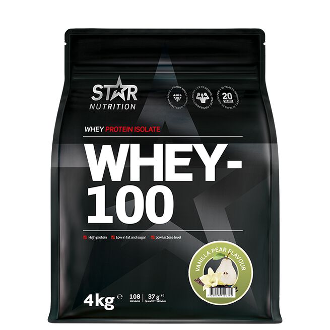 Star Nutrition Whey-100 Vassleprotein 4 kg