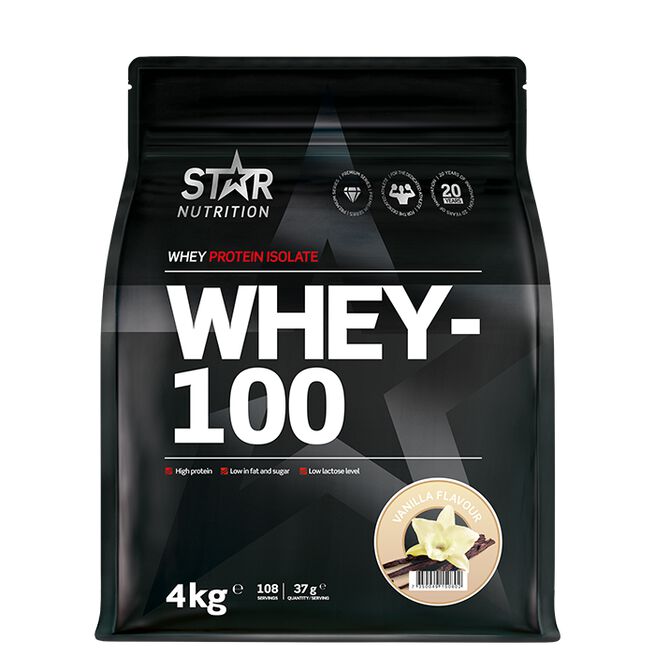 Star Nutrition Whey-100 Vassleprotein 4 kg
