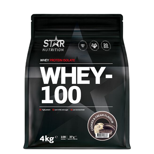 Star Nutrition Whey-100 Vassleprotein 4 kg