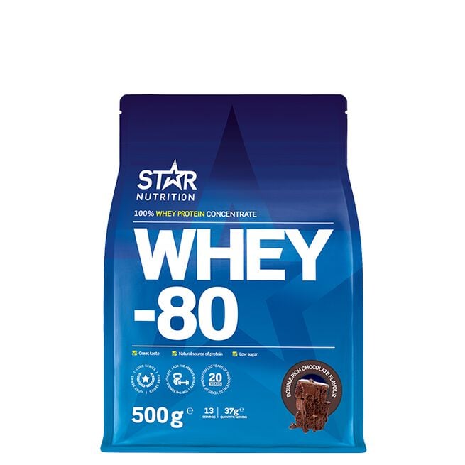 Star Nutrition Whey-80, 500 g Double Rich Chocolate