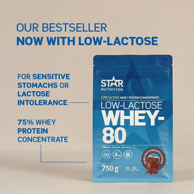 Star Nutrition Whey-80 Low Lactose 750 g Double Rich Chocolate