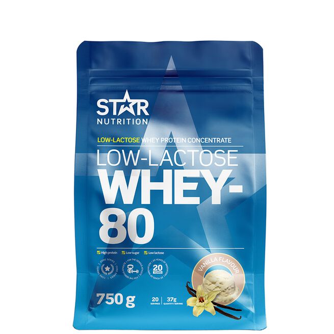 Star Nutrition Whey-80 Low Lactose 750 g Vanilla