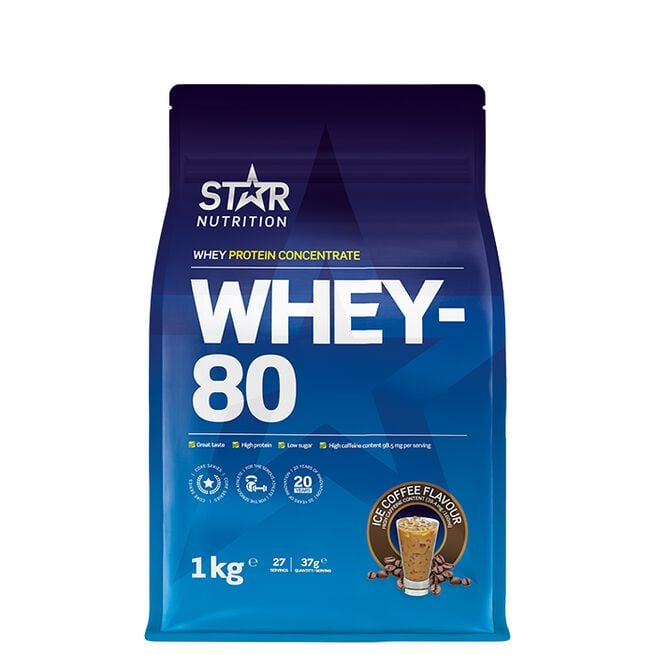 Star Nutrition Whey-80 Vassleprotein 1 kg Ice Coffee