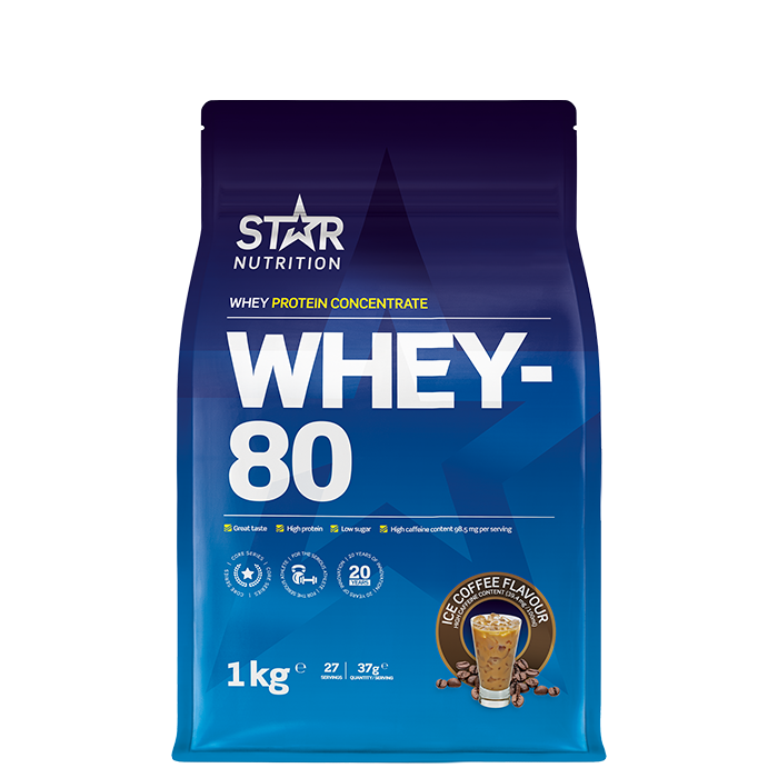 Star Nutrition Whey-80 Vassleprotein 1 kg Ice Coffee