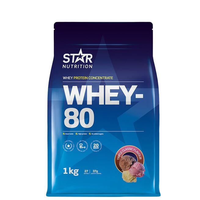 Star Nutrition Whey-80 Vassleprotein 1 kg