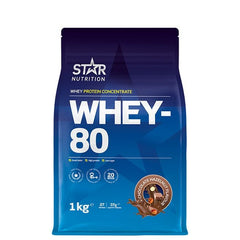 Star Nutrition Whey-80 Vassleprotein 1 kg Chocolate Hazelnut