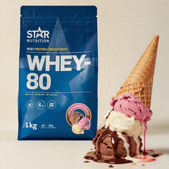 Star Nutrition Whey-80 Vassleprotein 1 kg Triple Classic Ice Cream Limited Edition