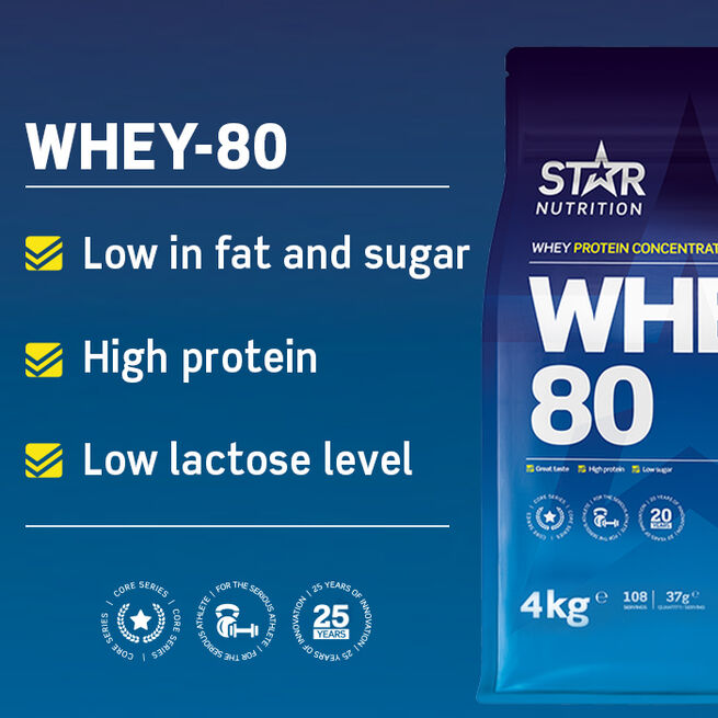 Star Nutrition Whey-80 Vassleprotein 4 kg